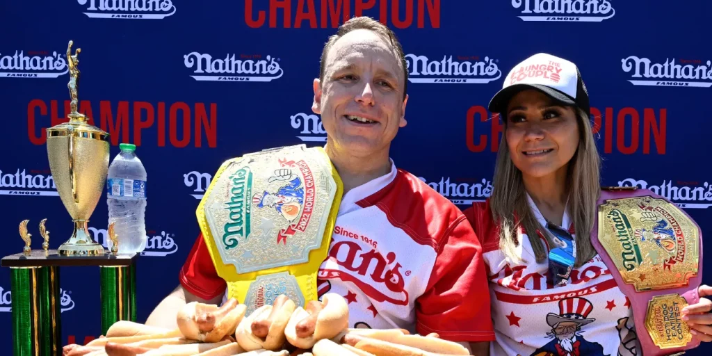 2023 Nathan's Famous Hot Dog Eating Contest - Pleasanton, CA