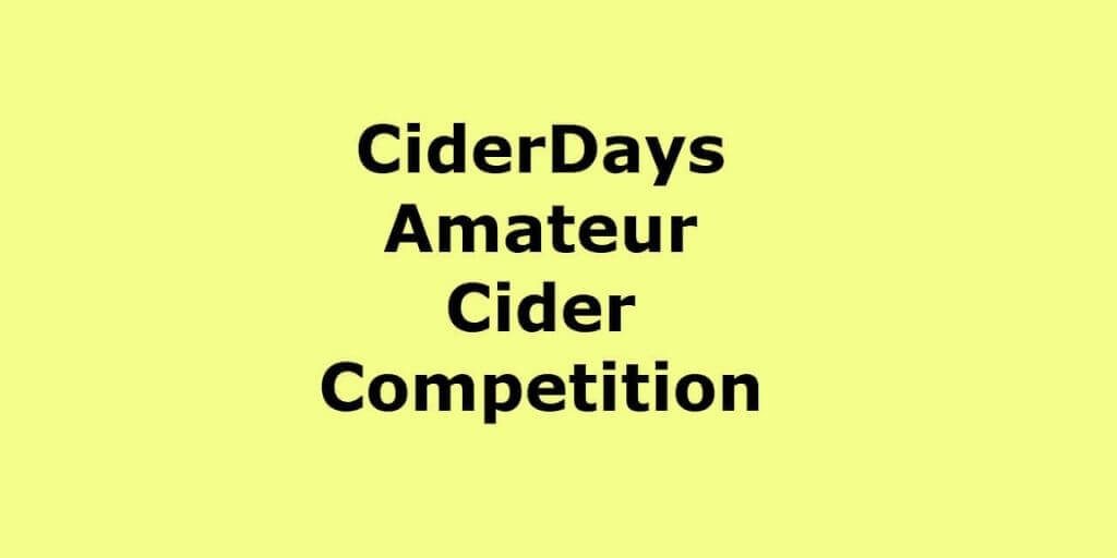 2018 CiderDays Amateur Competition