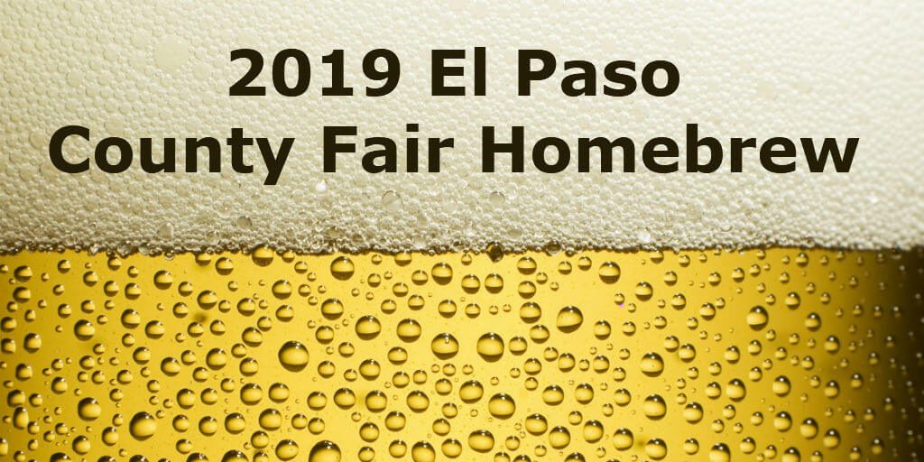 2019 El Paso County Fair Homebrew Competition