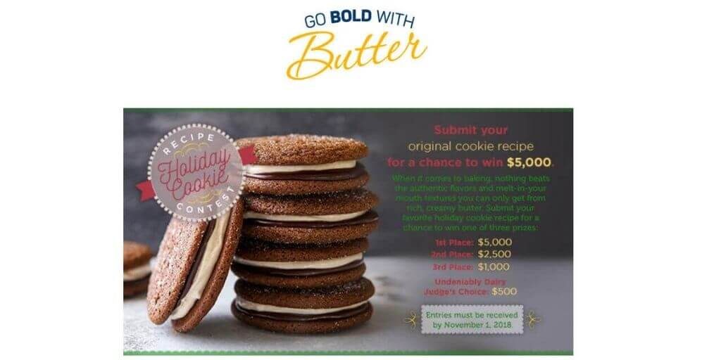 2018 Go Bold With Butter - Holiday Cookie Contest