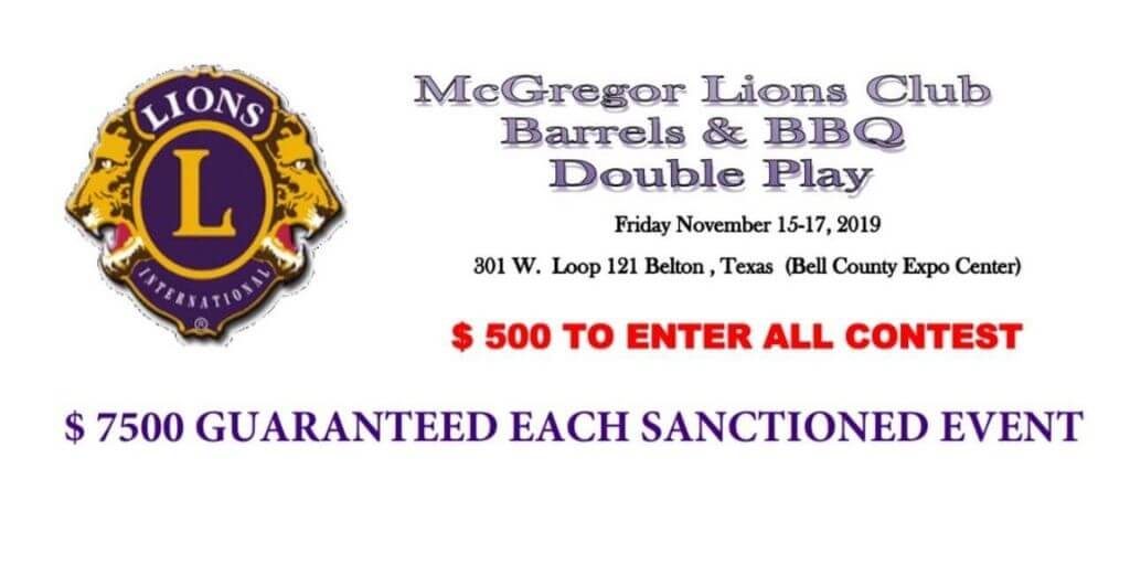 2019 McGregor Lions Club Barrels & BBQ