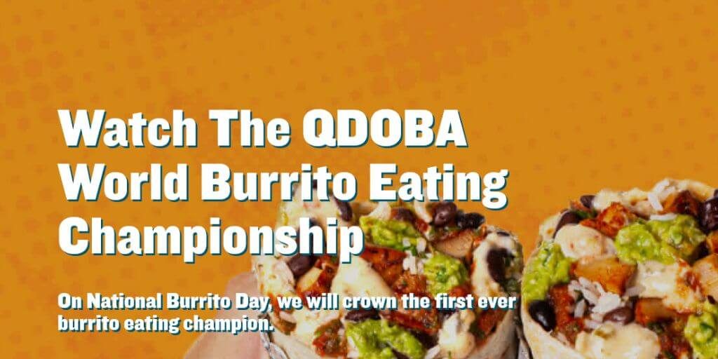 2023 QDOBA World Burrito Eating Championship