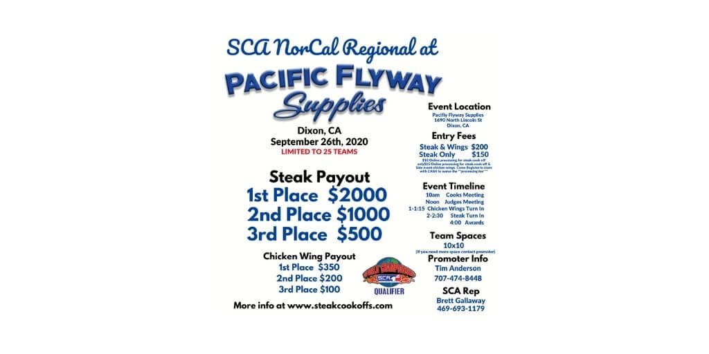 2020 SCA Nor Cal Regional at Pacific Flyway Supplies @ Dixon, CA
